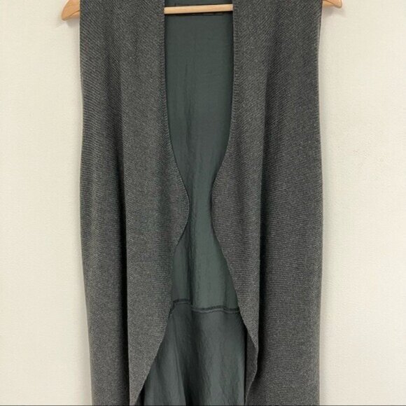 COLOUR 5 POWER sleeves long lines wool blend Sweater cardigan Lagenlook Sz F - Picture 5 of 11